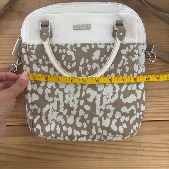 Miche Black and White Animal Print Crossbody Bag - Picture 8 of 9